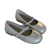 2025 summer new soft-soled ballet shoes pearl flat-soled word with Mary Jane versatile fashion shoes women