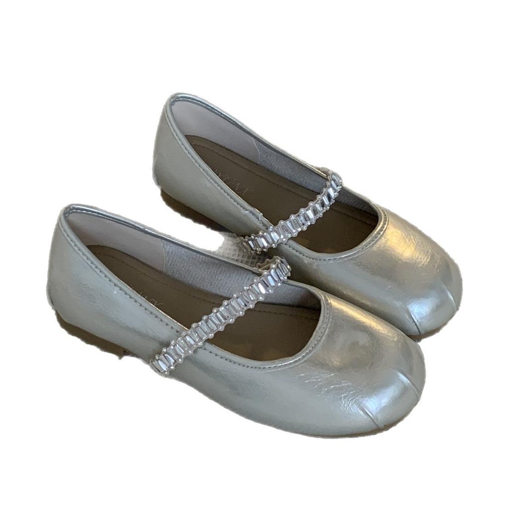 2025 summer new soft-soled ballet shoes pearl flat-soled word with Mary Jane versatile fashion shoes women