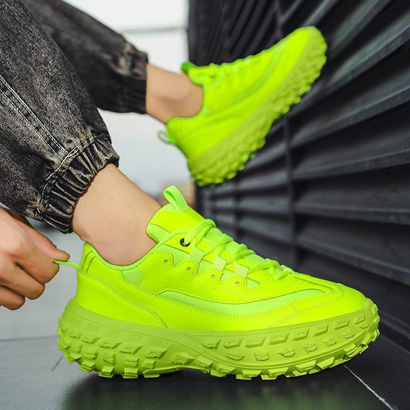 Tennis Deals Thick Platform Men's Casual Sneakers Black Comfortable High Quality On Clearance Running Stylish Male Sports Shoes