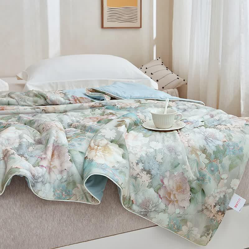 Mengjie Knitted Cool-Feel Printed Summer Quilt