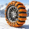 Tire Chains For Trucks Anti-Slip 10piece Tyre Protection Adjustable Tire Chains For Pickup Trucks For Ice Winter Hiking Trailer