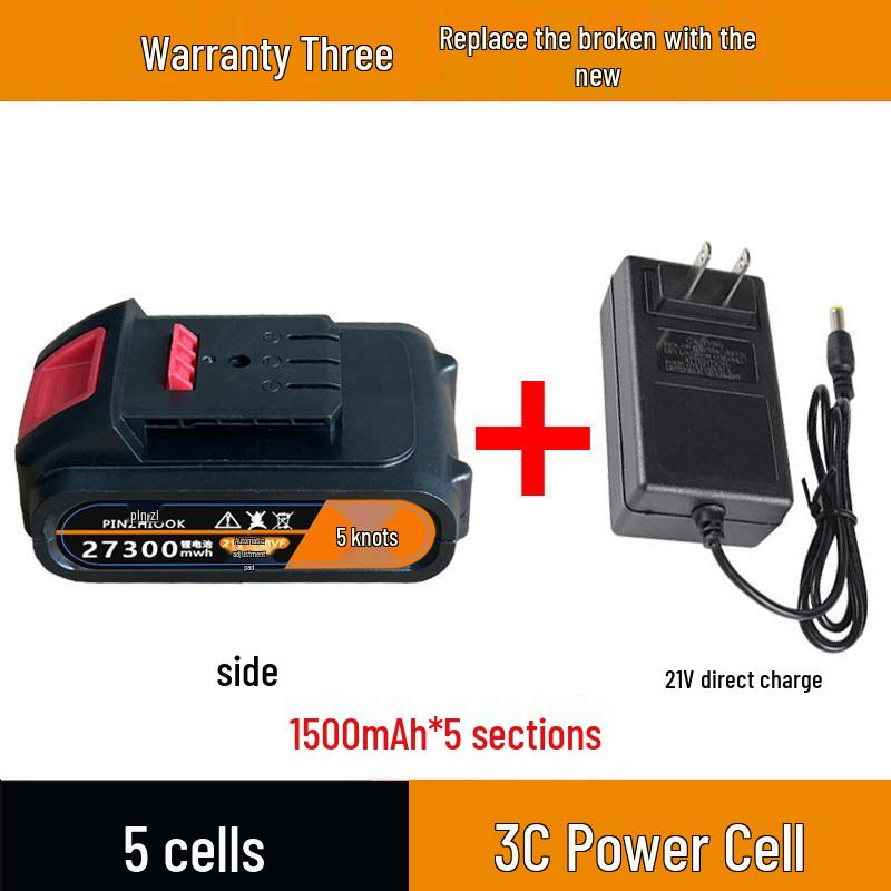 High-Capacity 21V Lithium Battery for Electric Tools and Drills