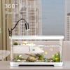 Turtle Tank with Basking and Climbing Platforms, Ecological Rearing Box, with Integrated Filter for Easy Maintenance