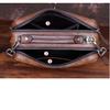 Vintage Leather Female Baotou Layer Cowhide Printed Handbag Texture Handmade Lotus Pillow Bag