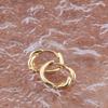 Latest 925 Sterling Copper Trendy Style Simple And Fashionable With A Loop And Rope Design Earrings