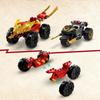 LEGO® NINJAGO 71789 Le Combat en Voiture et en Moto de Kai et Ras, Jouet Enfants Dès 4 Ans