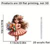 Acrylic Whimsical Angel Hanging Pendant For Eyecatching Car Interior Decor Rearview