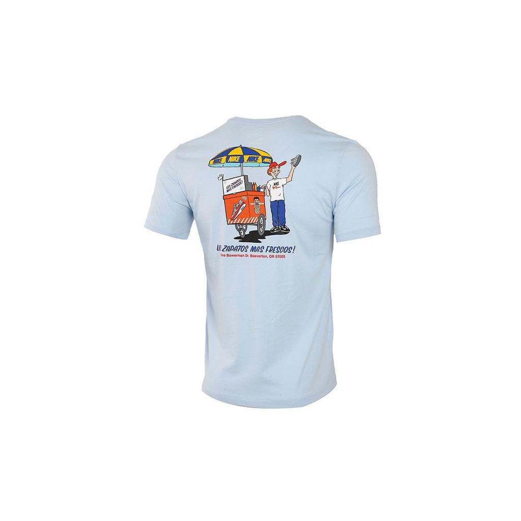 Nike Canteen Cart Print Straight Fit T-Shirt Men Tops CW0435-447