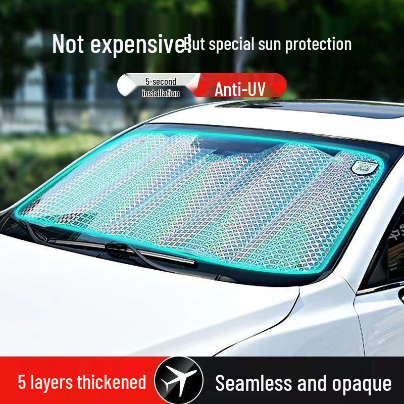 Car Sunshade Curtain - Heat Insulation Visor for Front Windshield Protection