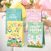 12 Stück Oster-Papiergeschenktüten für Kinder Süßigkeiten-Keks-Verpackung Hasenbox Partygeschenk Geschenkboxen Frohe Ostern Geburtstagsparty Dekor
