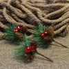 Pick Party Table Decoration Home Fake Berries Artificial Pine Pick Christmas Wreath Decor Ornaments