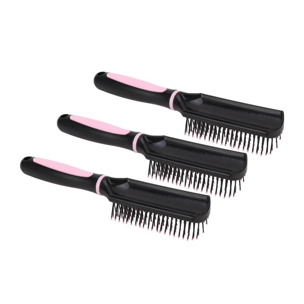 3pcs Professional Scalp Massage Brush Rounded Comb Teeth Detangling Hair Brush For Women