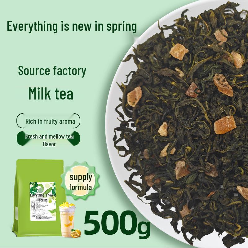 Wanxiang Chunhe 500g Green Tea Flavored Milk Tea Base for Fruit Tea, Same as Cha Bai Dao. 500g
