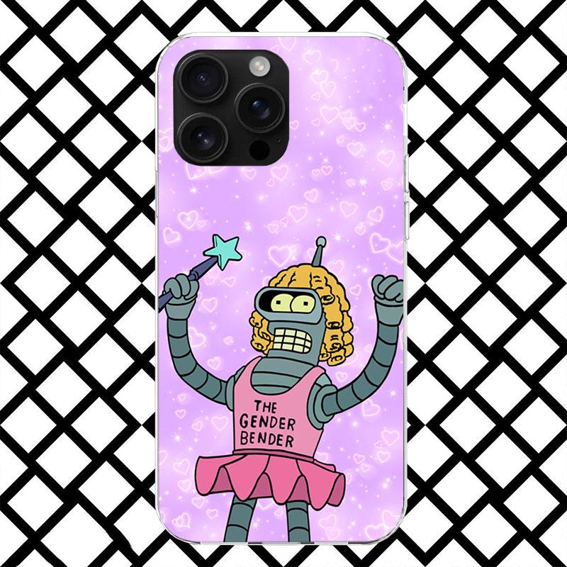

Cartoon F-Futuramas Phone Case for iPhone 17 Air 16 16E 15 14 Plus 13 Mini 12 11 Pro Max 7 8 + SE 2020 Soft Cover Fundas 17 Air iPhone 15 Pro
