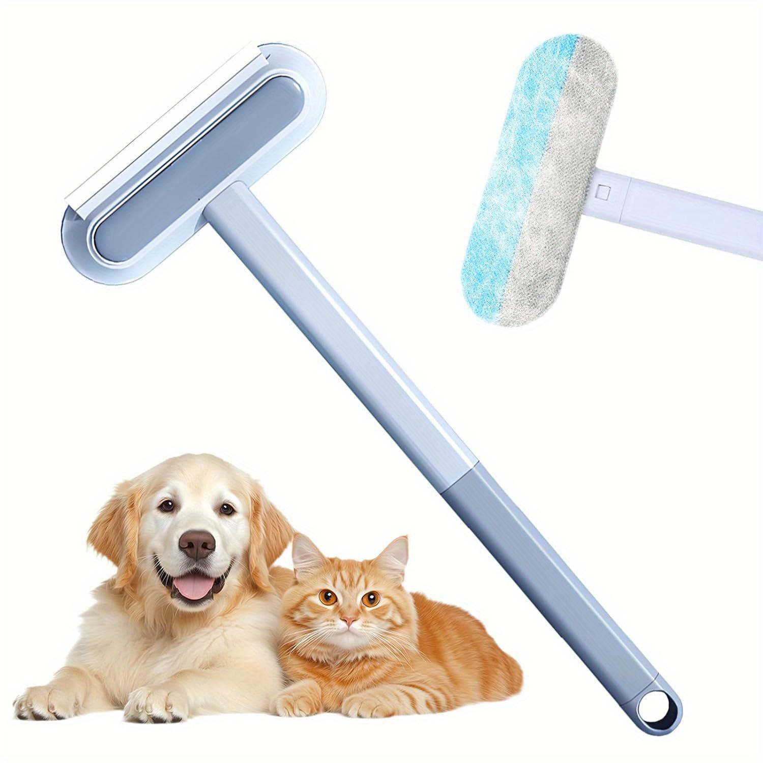 

4 In 1 Pet Hair Removal Tool for Couch Carpet, Multifunctional Double Sided Dogs Cats Hair Removal Brush, Reusable Cleaning Brush for Window