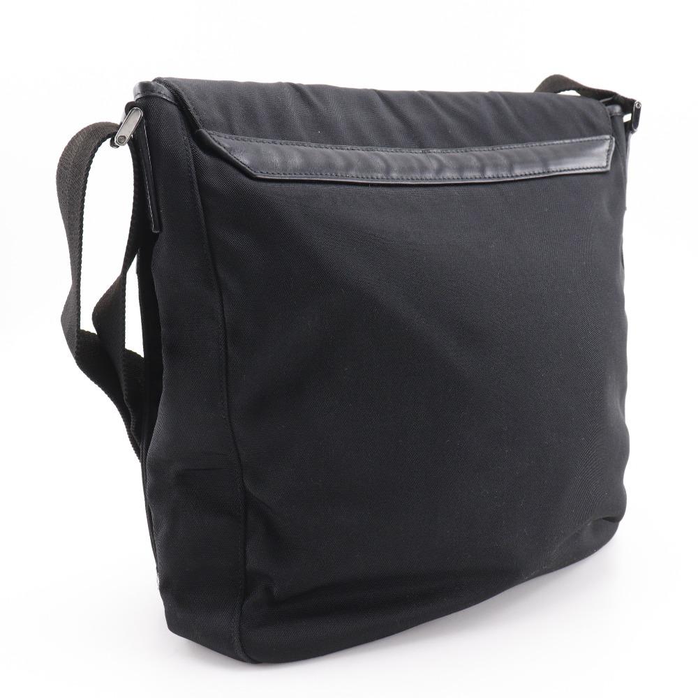 Gucci Shoulder Bag 141194 Black Nylon Canvas Unisex Used