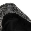 Adjustable Forward Cap Autumn Winter Men British Cap Retro Beret Warm Newsboy Cap