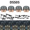WW2 German STG44 MP40 PZB39 98K Figures Building Blocks Army Soldiers Infantry M35 Helmet Military Weapons Bricks Toys Kids