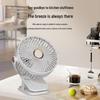 Dual-Use Ultra-Quiet USB Fan: Portable Clip-On for Dorm or Office, Rechargeable and Plug-In