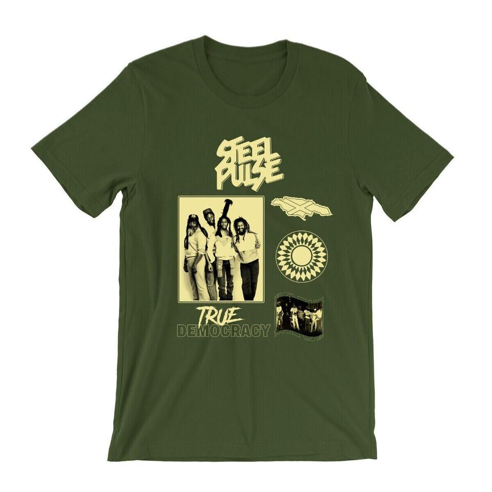 Vtg Steel Pulse True Democracy Cotton All Size Unisex Shirt BL204 XXXXL