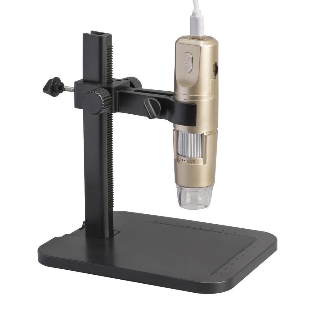 800W WiFi Digital Microscope Featuring 1600X Magnification and 8 LED Lights for Skin Examination and Circuit Analysis
