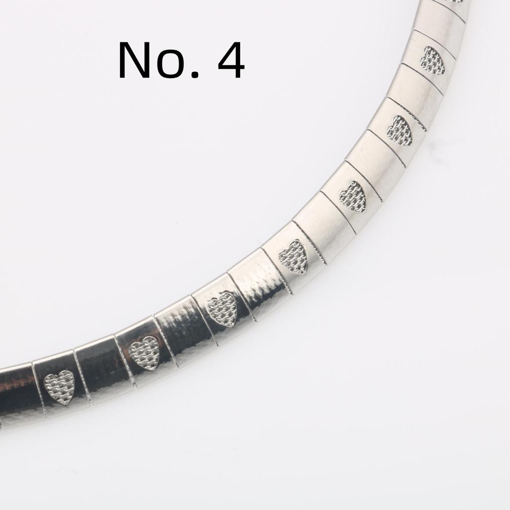 Stainless Steel Cross Heart Choker Necklace for Women