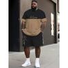Summer T-shirt and Shorts Set 3D Printed Casual Beach Men's Sport Wear