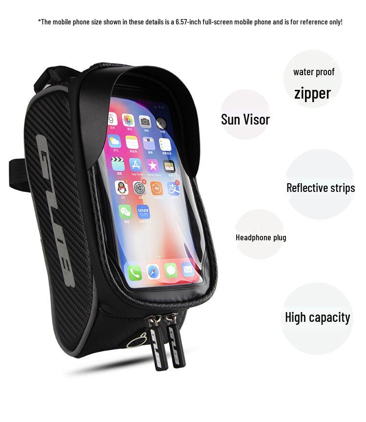 GUB 923 Waterproof Mountain Bike Handlebar  Top Tube Bag Below 6.6 inches