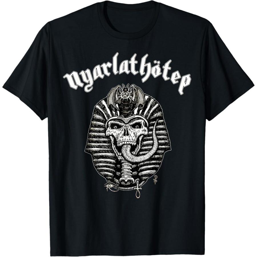 Nyarlathotep Horror Pharaoh Darkness Egypt Metal T-Shirt S