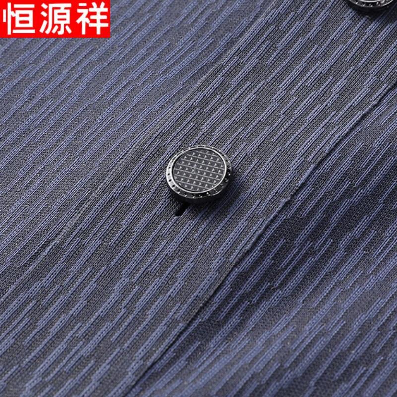 Hengyuanxiang Men's Summer Ice Silk Polo T-shirt