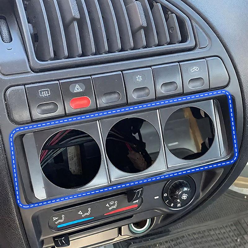 1pc Universal Car 52mm Gauge Radio Single DIN Slot Dashboard 3 Hole Panel Holder Instrument Meter Pod Mount Holder Accessories