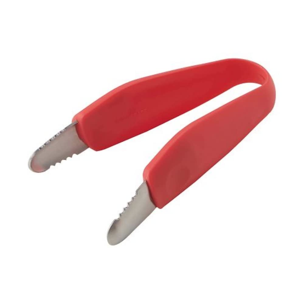 Suncraft Tongs, WW-108, Red, Perfect for Removing Skin and Fat from Chicken, Perfect for Preparing, 7.7x4.0x14cm, Kitchen Tool for Working Women
