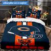 Chicago Bears  3pcs Bedding,Including 1pc Duvet Cover And 2pcs Pillowcases Perfect for Christmas,Ideal for Bedroom, Dormitory