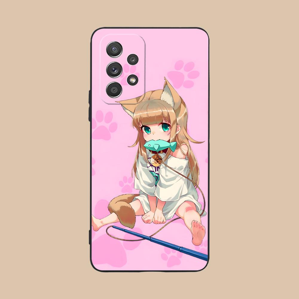 Anime Kinako Hara Mobile Phone Case for Samsung Galaxy A56 55 54 53 52 51 36 35 34 23 16 15 5G Colorful Cover Cover Pretty