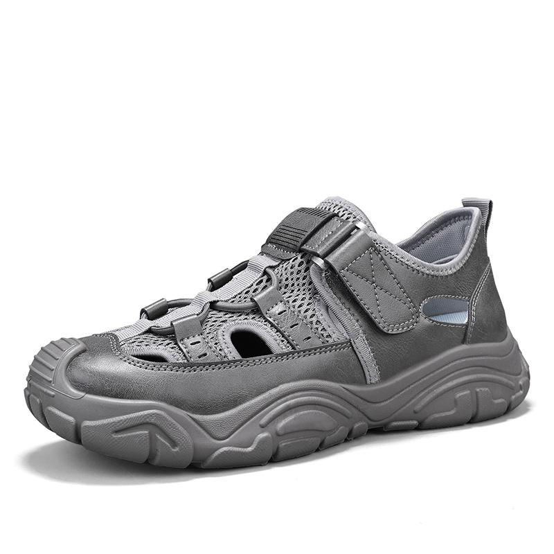 Outdoor Sports Sandals Men Rotary Buckle Hiking Sandals Summer Hollow Out Beach Shoes Breathable Men's Sandals  Sandalias Hombre