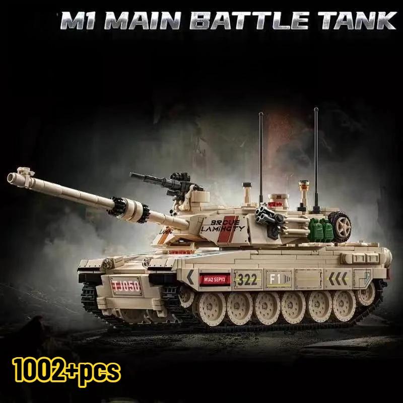 Military WW2 Tiger I Heavy Tank Building Blocks KV-2 Panther Tanks Army Weapons Soldiers Bricks Kids Toys Boys Birthday Gift