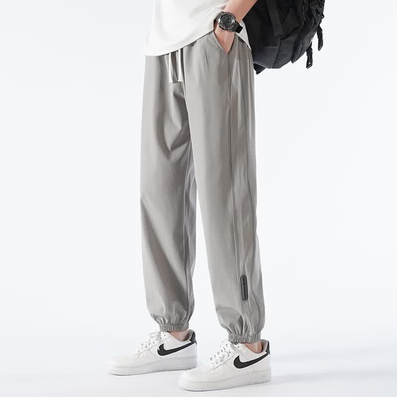 Wassup Sohot Men's Ice Silk Quick-Dry Joggers