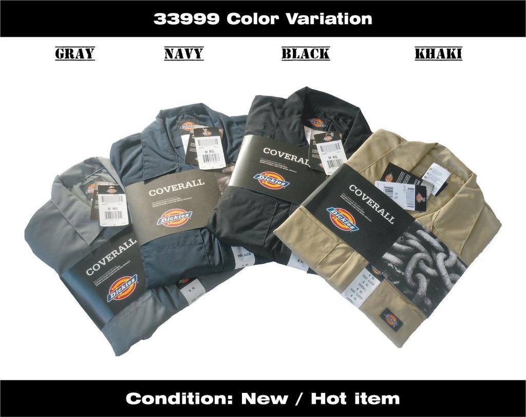 Dickies Short Sleeve Jumpsuit 33999 Dickies Coverall Gray L [Same-day shipping] Color Size