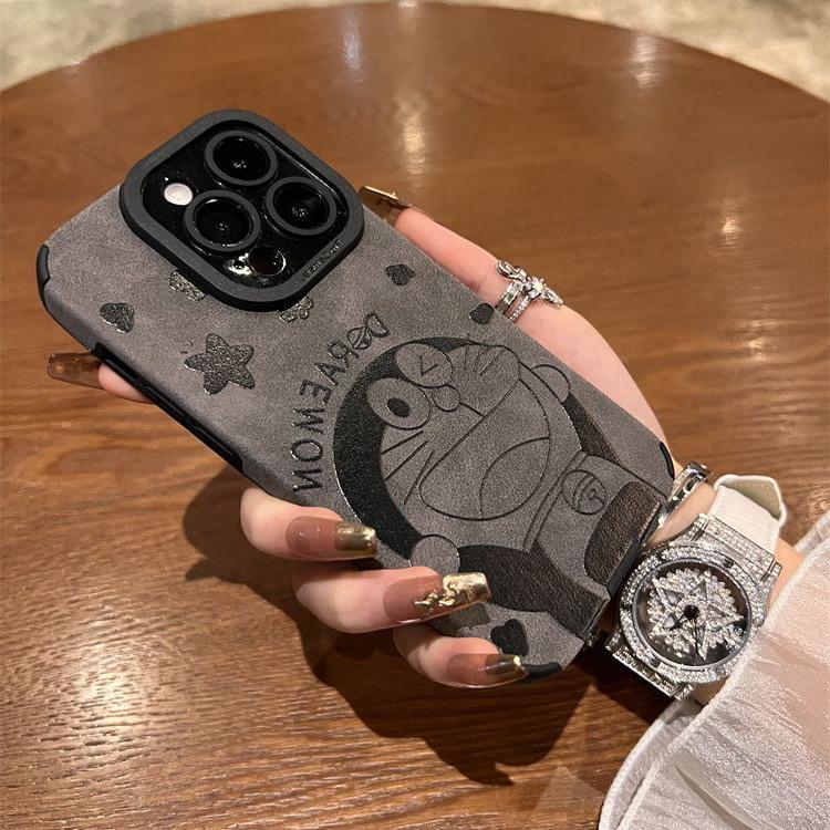 Cartoon Cat Apple 15 Couple Phone Case 14promax13 12 11 Three dimensional Anti Fall