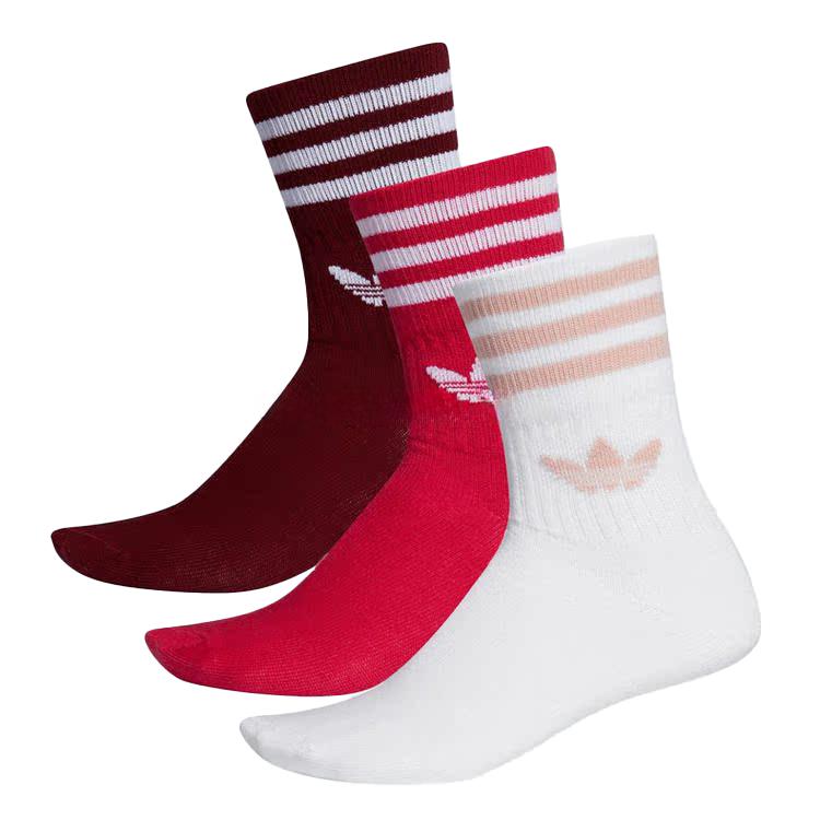 Adidas Originals MID CUT CRW SCK Crew Socks Unisex 3 Pack ED9396 3942