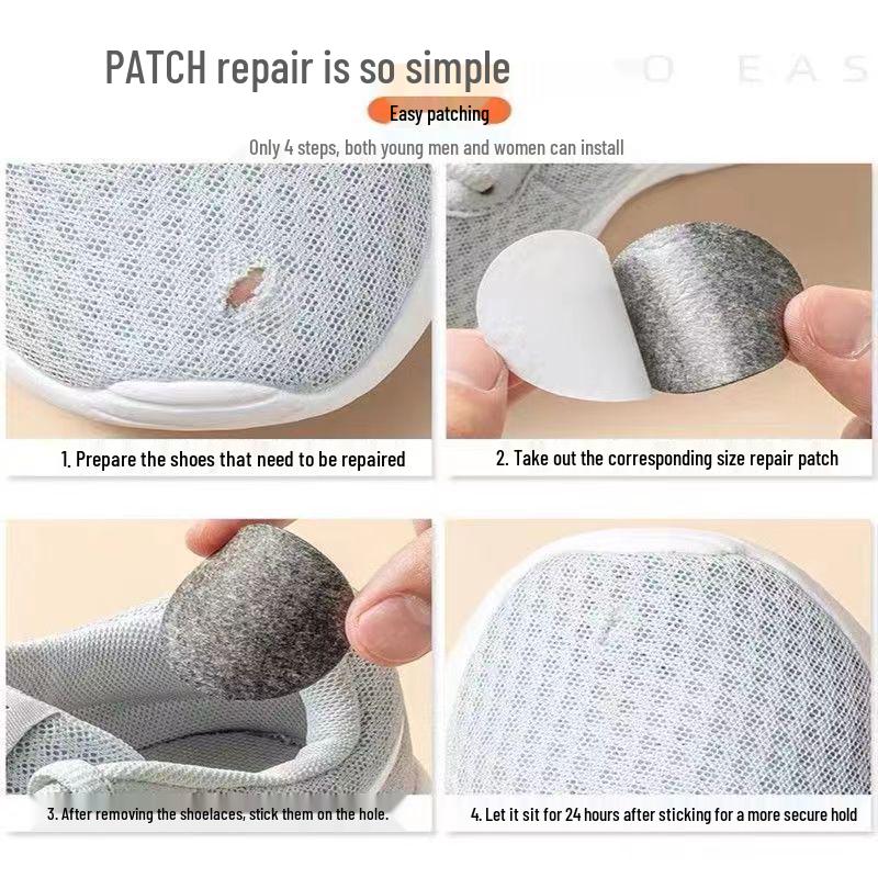 Toppe di Riparazione in Rete e Fodera del Tallone per Sneakers - Anti-Usura in Scamosciato