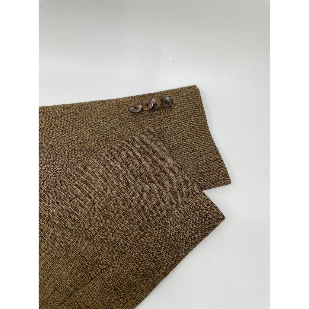 TOMORROWLAND PILGRIM Brown Summer Tweet 3B tailored jacket Jacket 46 BrownUsed