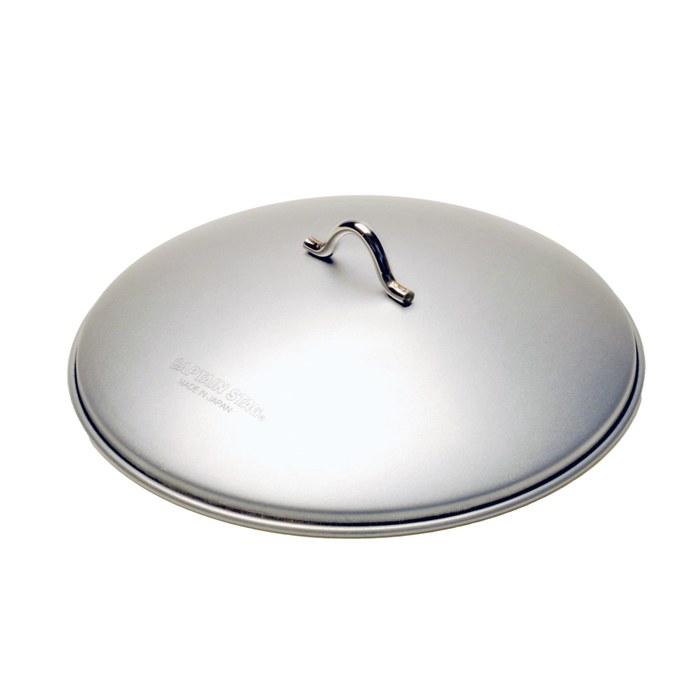 Captain Stag Round Grill Plate Lid 20cm, Silver, UG-1585