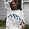 Cross-Stitch Half-High Collar Round Neck Sweatshirt - Simple, Comfortable, for Everyday Life.