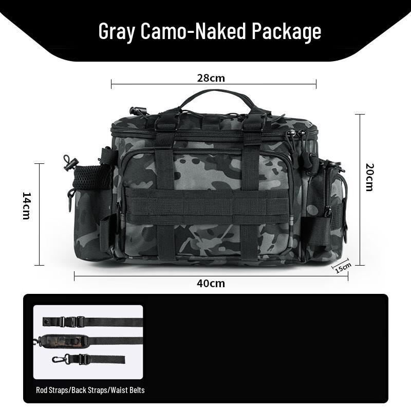 Oeny Fishing Lure Waist/Crossbody Bag 40x20x14x28cm