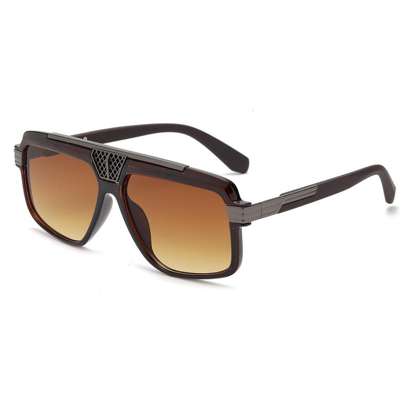 Fashion square sunglasses, new European and American square sunglasses, men's and women's retro UV-proof sunshades
