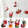 Clause Deer Stocking Snowman Christmas Hanging Pendants Xmas Tree Embellishment Drop Ornaments