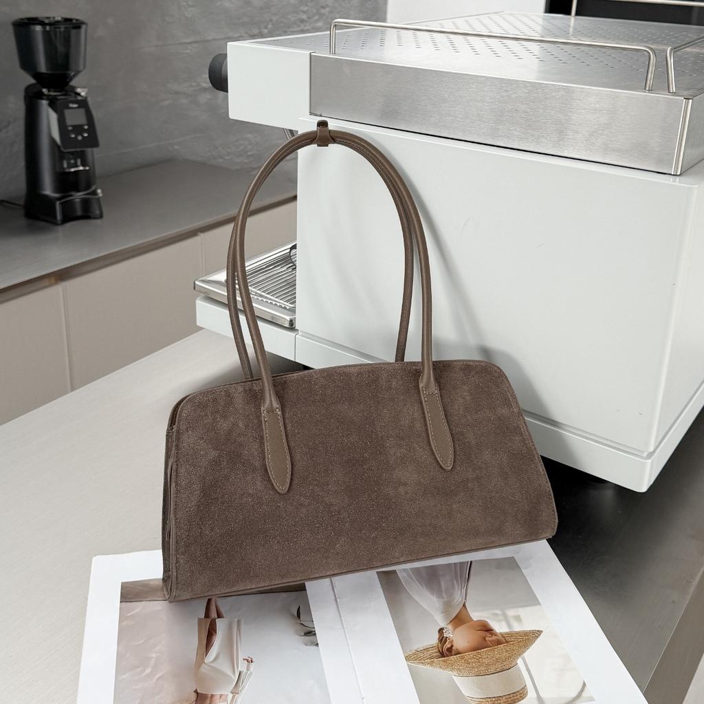 Kaffeebraune gesteppte Handtasche aus Rindsleder für Damen 2025 und Warme Tasche im koreanischen Stil, Tragetasche mit hochwertiger Textur