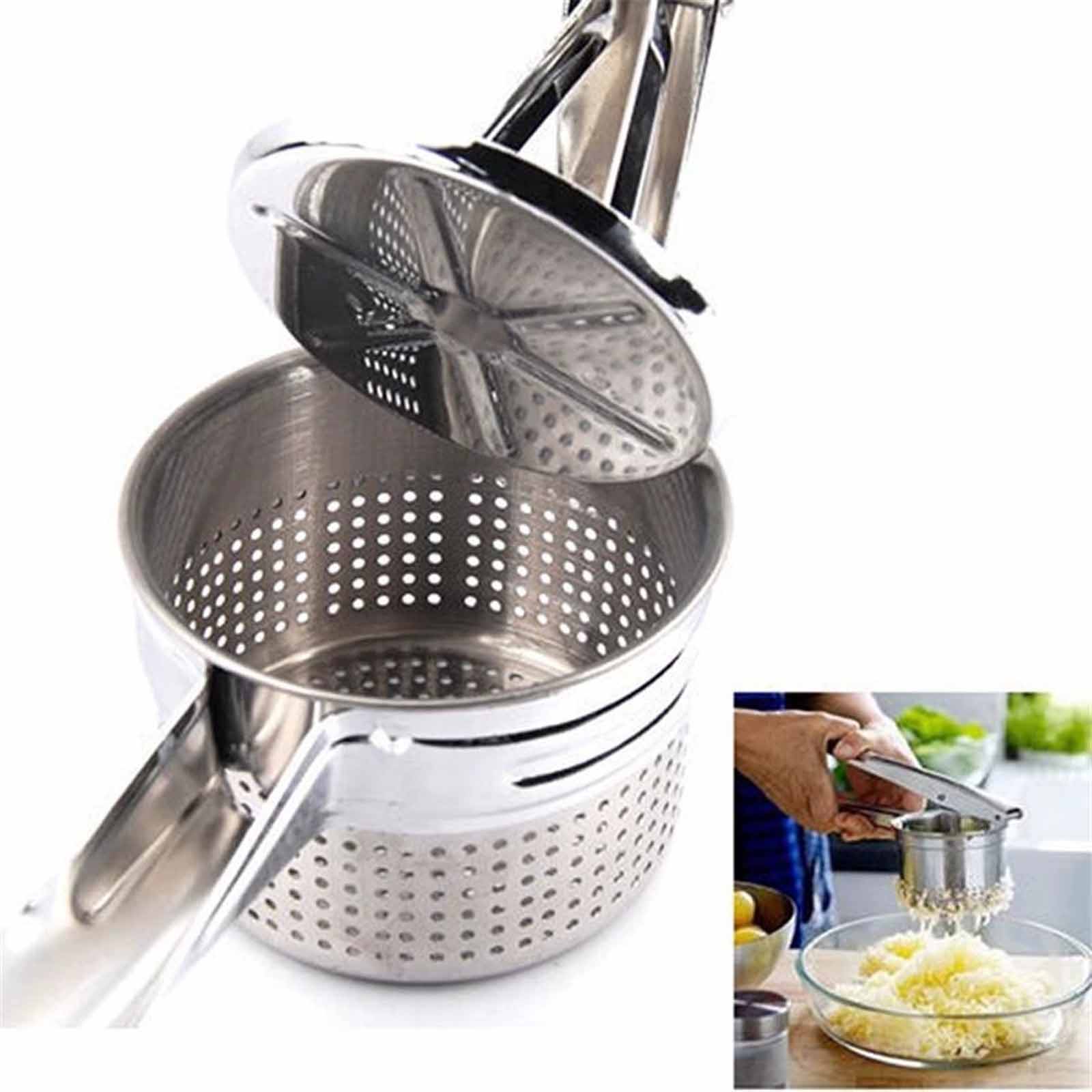 

Manual Juicer & Fruit Press – Stainless Steel Vegetable Water Dispenser, Multi-Functional Kitchen Tool, Garlic & Fruit Press One Size
