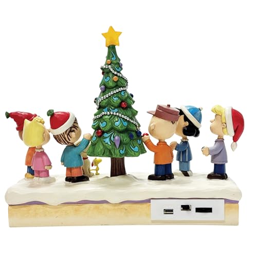 JIM SHORE Snoopy and the Peanuts Gang Decorated Tree <Christmas> 6017231